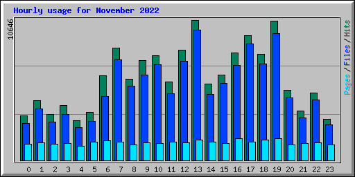 Hourly usage for November 2022