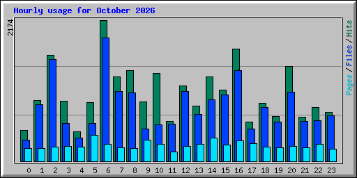 Hourly usage for October 2026